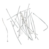 304-Stainless Steel Ball Head Pins 70x0.5 MM (10 Grams, 65+  Pieces) 24 Gauge Tarnish Resistant Silver Color For Jewellery Making Crafts